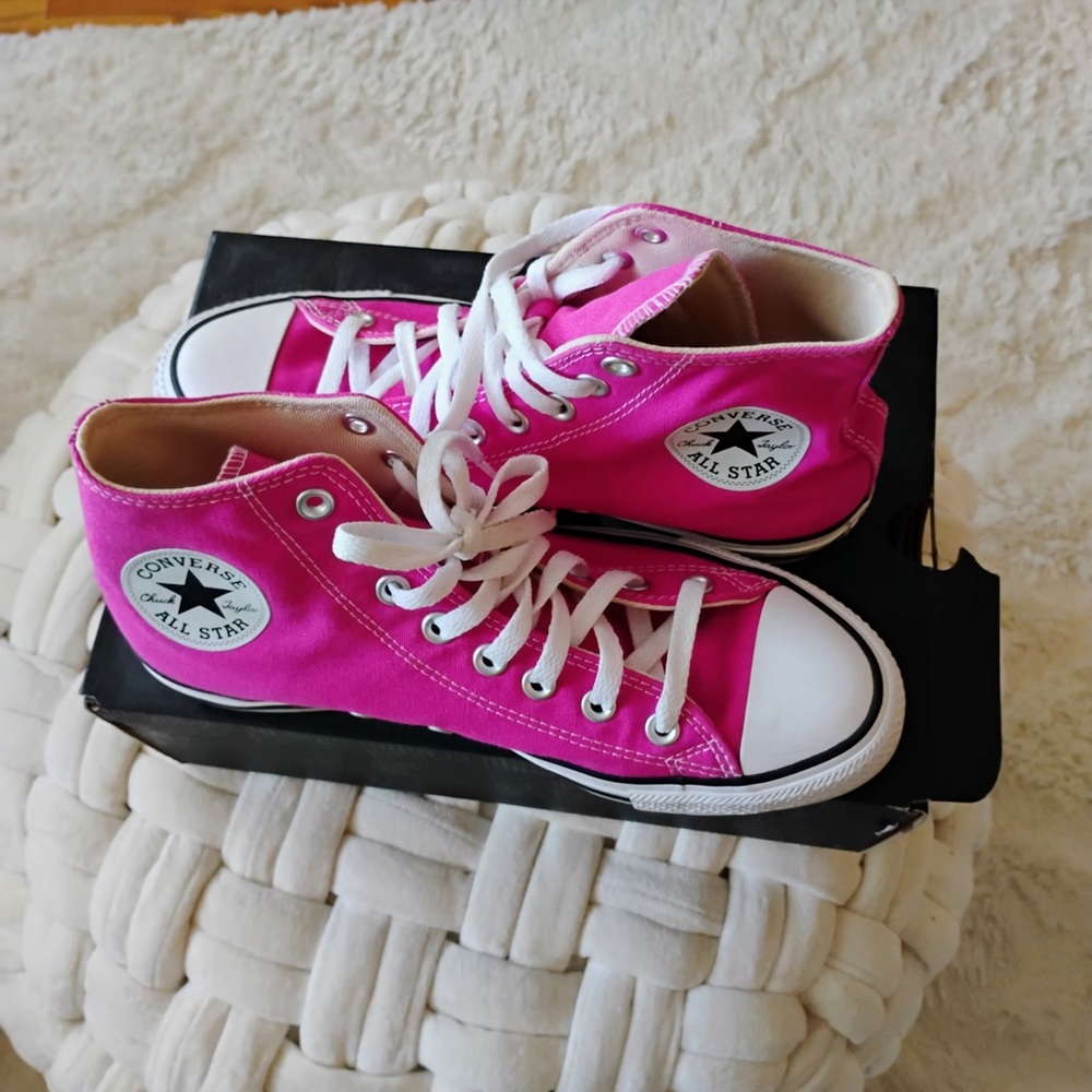Pink High Top Converse